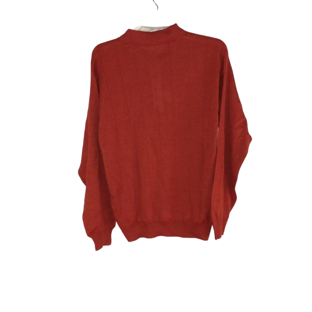 NWT Preswick & Moore Merino Wool Blend Sweater Size Medium Rust - Picture 3 of 8